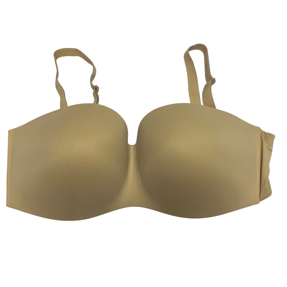 Soma‎ Enbliss Stay Put Strapless Bra Tan 40D Convertible Padded 570222718